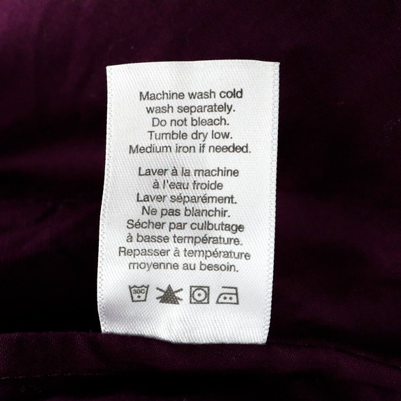 Coldwater Creek Top Plus Size 20W Plum Tunic Stretch Cotton Blouse Pockets - Picture 13 of 13